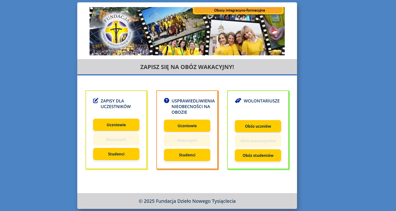 Formularz zapisu